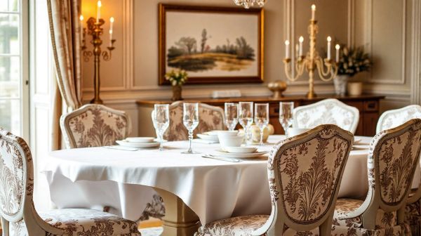 Transformez votre table avec l'élégance de la toile de jouy