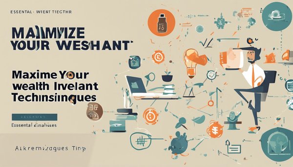 Maximisez votre richesse : techniques d'investissement incontournables
