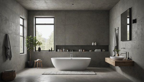 Béton ciré salle de bain : modernité et praticité réunies